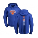 NBA Nike New York Knicks #19 Willis Reed Royal Blue Backer Pullover Hoodie