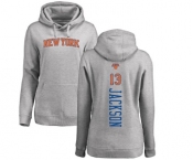 NBA Women's Nike New York Knicks #13 Mark Jackson Ash Backer Pullover Hoodie