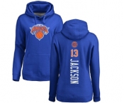 NBA Women's Nike New York Knicks #13 Mark Jackson Royal Blue Backer Pullover Hoodie