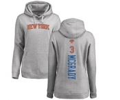 NBA Women's Nike New York Knicks #3 Tracy McGrady Ash Backer Pullover Hoodie