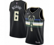 Youth Milwaukee Bucks #6 Eric Bledsoe Swingman Black Finished Basketball Jersey - Statement Edition