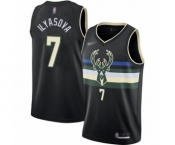 Youth Milwaukee Bucks #7 Ersan Ilyasova Swingman Black Finished Basketball Jersey - Statement Edition