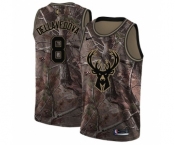 Youth Nike Milwaukee Bucks #8 Matthew Dellavedova Swingman Camo Realtree Collection NBA Jersey