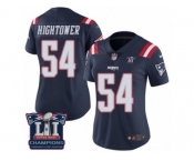 Women's Nike New England Patriots #54 Dont'a Hightower Limited Navy Blue Rush Super Bowl LI Champions NFL Jersey
