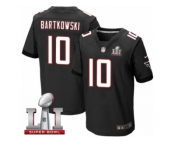 Men's Nike Atlanta Falcons #10 Steve Bartkowski Elite Black Alternate Super Bowl LI 51 NFL Jersey