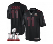 Men's Nike Atlanta Falcons #11 Julio Jones Limited Black Impact Super Bowl LI 51 NFL Jersey