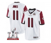 Men's Nike Atlanta Falcons #11 Julio Jones Limited White Super Bowl LI 51 NFL Jersey