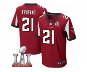 Men's Nike Atlanta Falcons #21 Desmond Trufant Elite Red Team Color Super Bowl LI 51 NFL Jersey