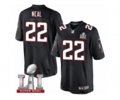 Men's Nike Atlanta Falcons #22 Keanu Neal Limited Black Alternate Super Bowl LI 51 NFL Jersey