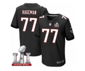 Men's Nike Atlanta Falcons #77 Ra'Shede Hageman Elite Black Alternate Super Bowl LI 51 NFL Jersey
