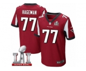Men's Nike Atlanta Falcons #77 Ra'Shede Hageman Elite Red Team Color Super Bowl LI 51 NFL Jersey