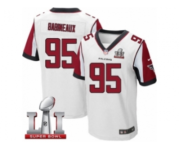 Men's Nike Atlanta Falcons #95 Jonathan Babineaux Elite White Super Bowl LI 51 NFL Jersey