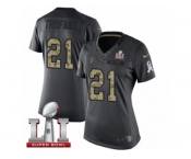 Women's Nike Atlanta Falcons #21 Desmond Trufant Limited Black 2016 Salute to Service Super Bowl LI 51 NFL Jersey