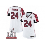 Women's Nike Atlanta Falcons #24 Devonta Freeman Limited White Super Bowl LI 51 NFL Jersey
