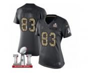 Women's Nike Atlanta Falcons #83 Jacob Tamme Limited Black 2016 Salute to Service Super Bowl LI 51 NFL Jersey