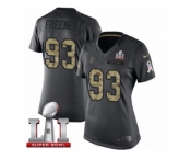 Women's Nike Atlanta Falcons #93 Dwight Freeney Limited Black 2016 Salute to Service Super Bowl LI 51 NFL Jersey
