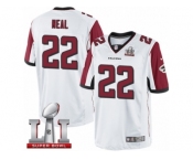 Youth Nike Atlanta Falcons #22 Keanu Neal Limited White Super Bowl LI 51 NFL Jersey