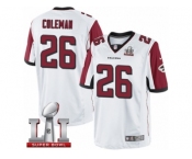 Youth Nike Atlanta Falcons #26 Tevin Coleman Limited White Super Bowl LI 51 NFL Jersey