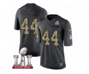 Youth Nike Atlanta Falcons #44 Vic Beasley Limited Black 2016 Salute to Service Super Bowl LI 51 NFL Jersey
