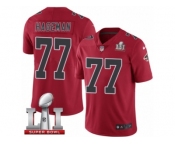 Youth Nike Atlanta Falcons #77 Ra'Shede Hageman Limited Red Rush Super Bowl LI 51 NFL Jersey