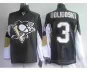 nhl jerseys pittsburgh penguins #3 goligoski black