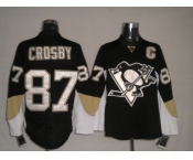 nhl pittsburgh penguins #87 crosby  black