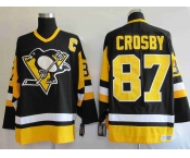 nhl pittsburgh penguins #87 crosby m&n black