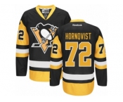Youth Reebok Pittsburgh Penguins #72 Patric Hornqvist Premier Black Gold Third NHL Jersey