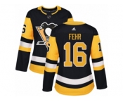 Women's Adidas Pittsburgh Penguins #16 Eric Fehr Premier Black Home NHL Jersey