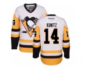 Women's Reebok Pittsburgh Penguins #14 Chris Kunitz Authentic White Away NHL Jersey