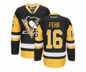 Women's Reebok Pittsburgh Penguins #16 Eric Fehr Premier Black Gold Third NHL Jersey