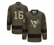 Women's Reebok Pittsburgh Penguins #16 Eric Fehr Premier Green Salute to Service NHL Jersey