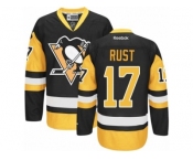 Women's Reebok Pittsburgh Penguins #17 Bryan Rust Premier Black Gold Third NHL Jersey