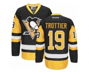 Women's Reebok Pittsburgh Penguins #19 Bryan Trottier Premier Black Gold Third NHL Jersey