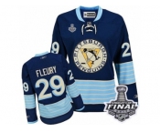 Women's Reebok Pittsburgh Penguins #29 Marc-Andre Fleury Authentic Navy Blue Third Vintage 2017 Stanley Cup Final NHL Jersey