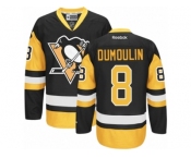 Women's Reebok Pittsburgh Penguins #8 Brian Dumoulin Premier Black Gold Third NHL Jersey