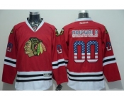 NHL Chicago Blackhawks #00 Clark Griswold Red USA Flag Fashion Stitched Jerseys NHL Chicago Blackhawks #00 Clark Griswold Red USA Flag Fashion Stitched Jerseys