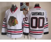 NHL Chicago Blackhawks 00 Griswold White 2015 Stanley Cup Champions Stitched jerseys