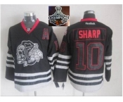 NHL Chicago Blackhawks #10 Patrick Sharp Black Ice 2015 Stanley Cup Champions jerseys