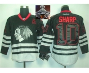 NHL Chicago Blackhawks #10 Patrick Sharp Black Ice Jersey 2015 Stanley Cup Champions jerseys
