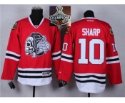 NHL Chicago Blackhawks #10 Patrick Sharp Red(White Skull) 2014 Stadium Series 2015 Stanley Cup Champions jerseys