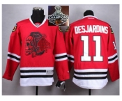 NHL Chicago Blackhawks #11 Desjardins Red(Red Skull) 2014 Stadium Series 2015 Stanley Cup Champions jerseys NHL Chicago Blackhawks #11 Desjardins Red(Red Skull) 2014 Stadium Series 2015 Stanley Cup Champions jerseys
