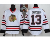 NHL Chicago Blackhawks #13 Carcillo White 2015 Stanley Cup Champions jerseys NHL Chicago Blackhawks #13 Carcillo White 2015 Stanley Cup Champions jerseys