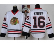 NHL Chicago Blackhawks #16 Kruger White 2015 Stanley Cup Champions jerseys NHL Chicago Blackhawks #16 Kruger White 2015 Stanley Cup Champions jerseys
