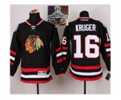 NHL Chicago Blackhawks #16 Marcus Kruger Black 2014 Stadium Series 2015 Stanley Cup Champions jerseys NHL Chicago Blackhawks #16 Marcus Kruger Black 2014 Stadium Series 2015 Stanley Cup Champions jerseys