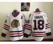 NHL Chicago Blackhawks #18 VINTAGE Denis SAVARD White CCM 2015 Stanley Cup Champions jerseys NHL Chicago Blackhawks #18 VINTAGE Denis SAVARD White CCM 2015 Stanley Cup Champions jerseys