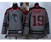 NHL Chicago Blackhawks #19 Jonathan Toews Charcoal Cross Check Fashion 2015 Stanley Cup Champions jerseys NHL Chicago Blackhawks #19 Jonathan Toews Charcoal Cross Check Fashion 2015 Stanley Cup Champions jerseys
