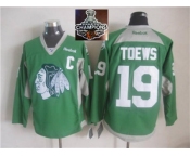 NHL Chicago Blackhawks #19 Jonathan Toews Green Practice 2015 Stanley Cup Champions jerseys NHL Chicago Blackhawks #19 Jonathan Toews Green Practice 2015 Stanley Cup Champions jerseys