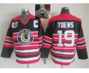 NHL Chicago Blackhawks #19 Jonathan Toews Red Black 75TH CCM 2015 Stanley Cup Champions jerseys NHL Chicago Blackhawks #19 Jonathan Toews Red Black 75TH CCM 2015 Stanley Cup Champions jerseys