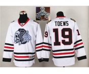 NHL Chicago Blackhawks #19 Jonathan Toews White(White Skull) 2014 Stadium Series 2015 Stanley Cup Champions jerseys NHL Chicago Blackhawks #19 Jonathan Toews White(White Skull) 2014 Stadium Series 2015 Stanley Cup Champions jerseys